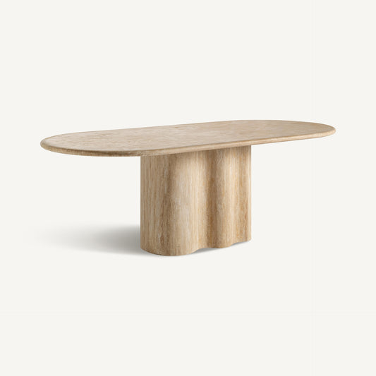 THIENNES TRAVERTINE DINING TABLE