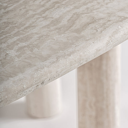 THIENNES TRAVERTINE DINING TABLE