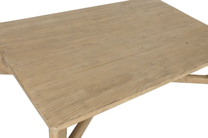 SOLID ELM WOOD COFFEE TABLE OLMA 170 cm