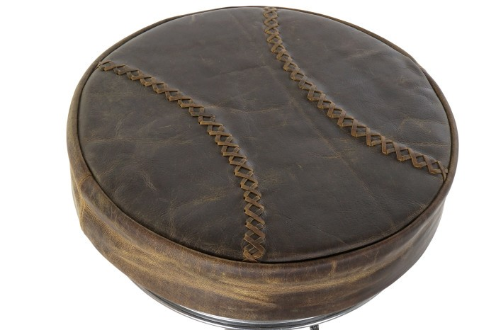 INDUSTRIAL LEATHER  BAR CHAIR