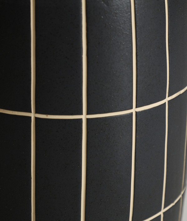 TANK SIDE TABLE IN BLACK 50cm