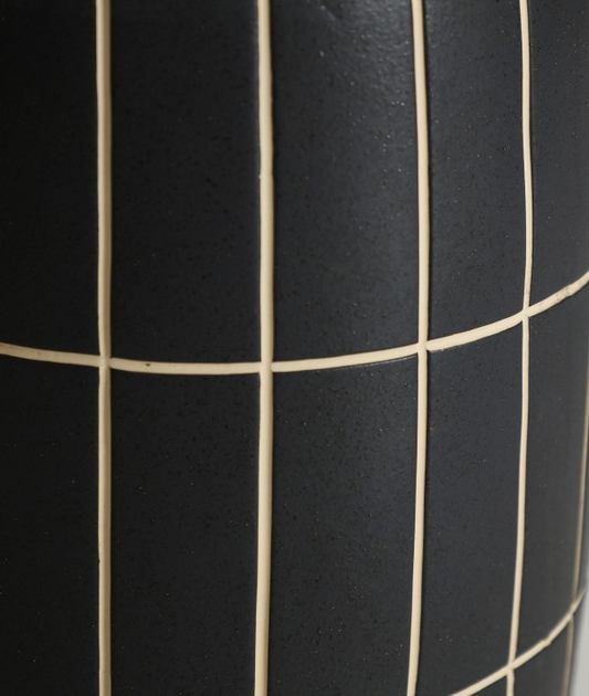 TANK SIDE TABLE IN BLACK 50cm