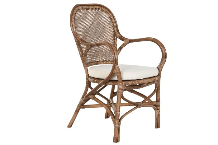 VIRGO BAMBOO&RATTAN CHAIR WITH CUSHION