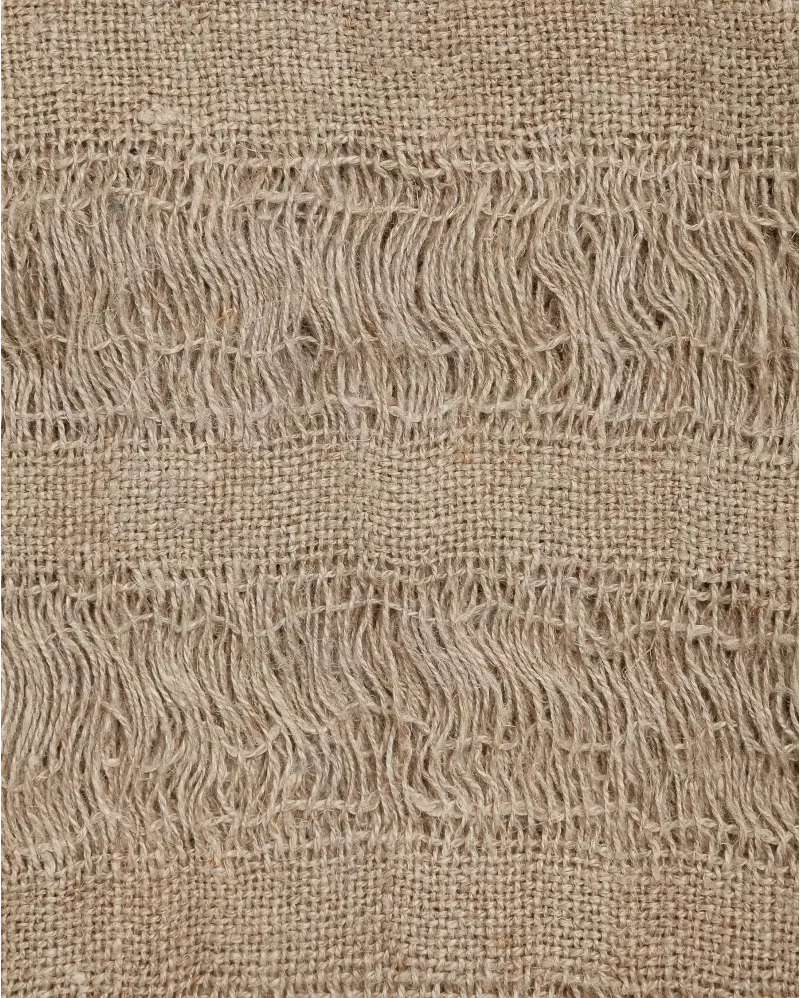 CURTAIN IN 100%LINEN WITH LEATHER RINGS FOR HANGING