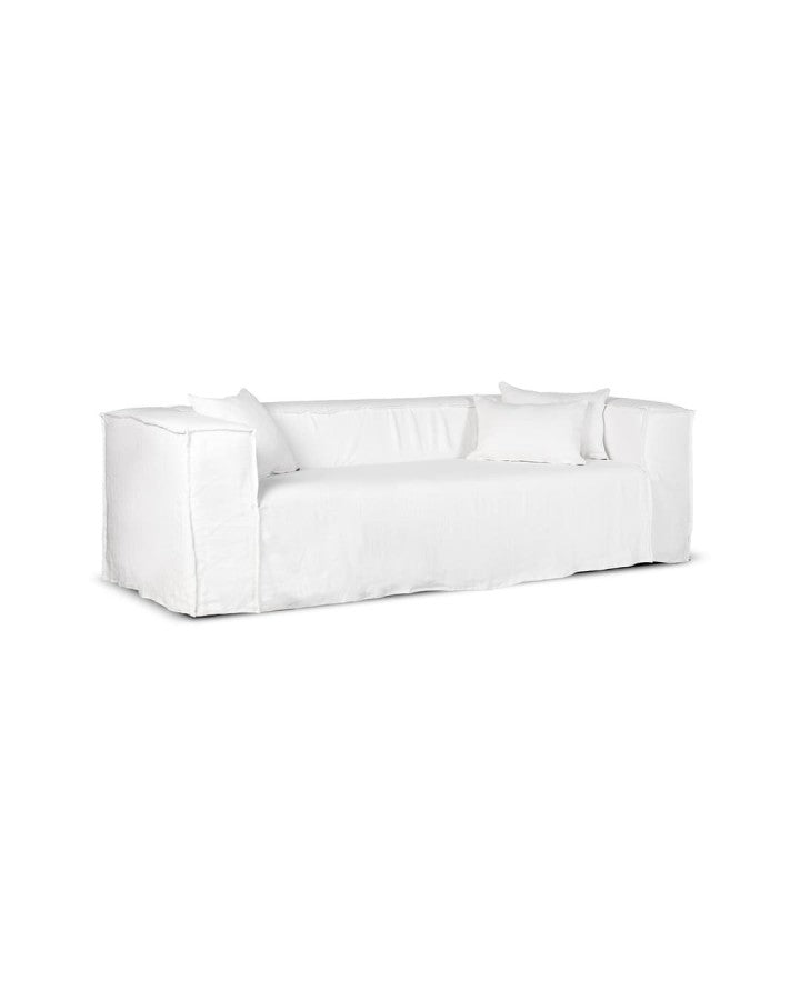 LINUS LINEN WHITE SOFA