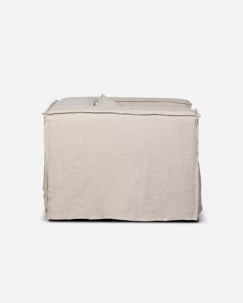 LINEN ARMCHAIR STROZZI/NATURAL
