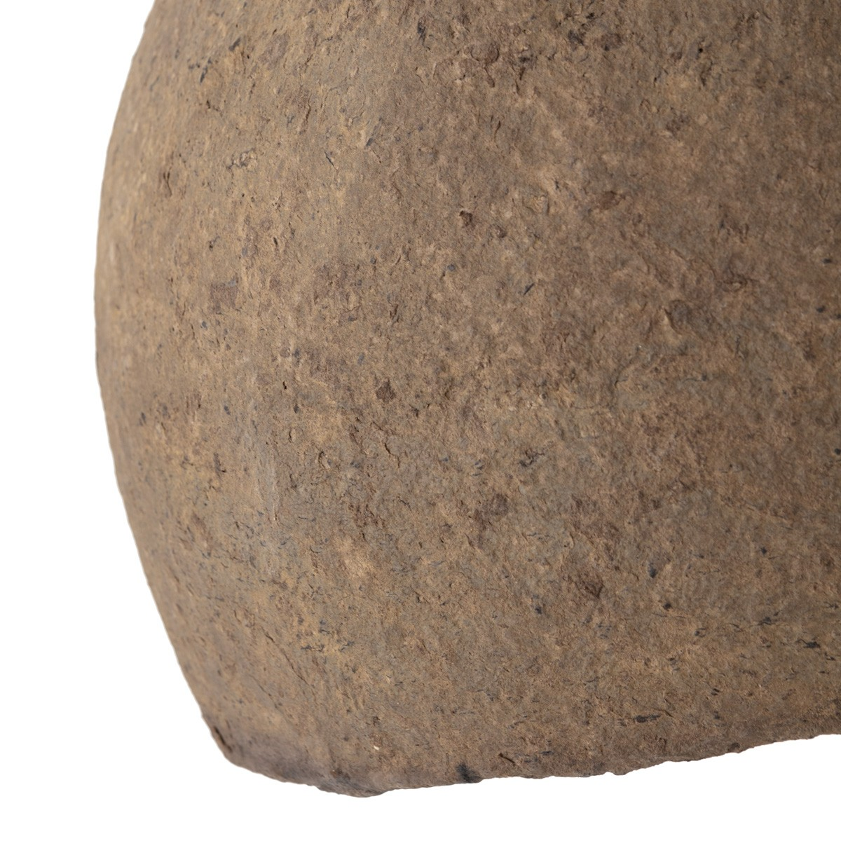 LAMP FROM PAPIER MASHE IN BROWN COLOR