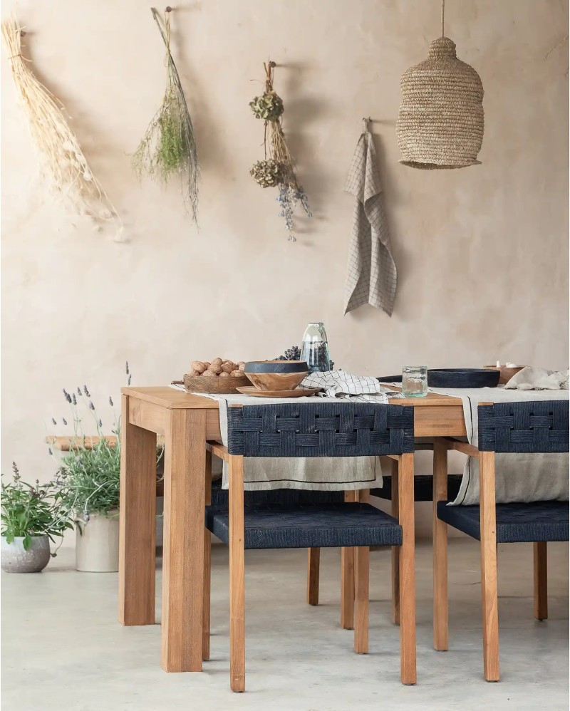 OUTDOOR TEAK WOOD ARMCHAIR CORA