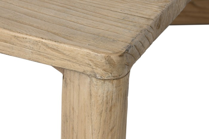 SOLID ELM WOOD COFFEE TABLE OLMA 170 cm