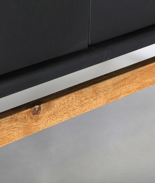 Бюфет Thiers черен дървен 180 см