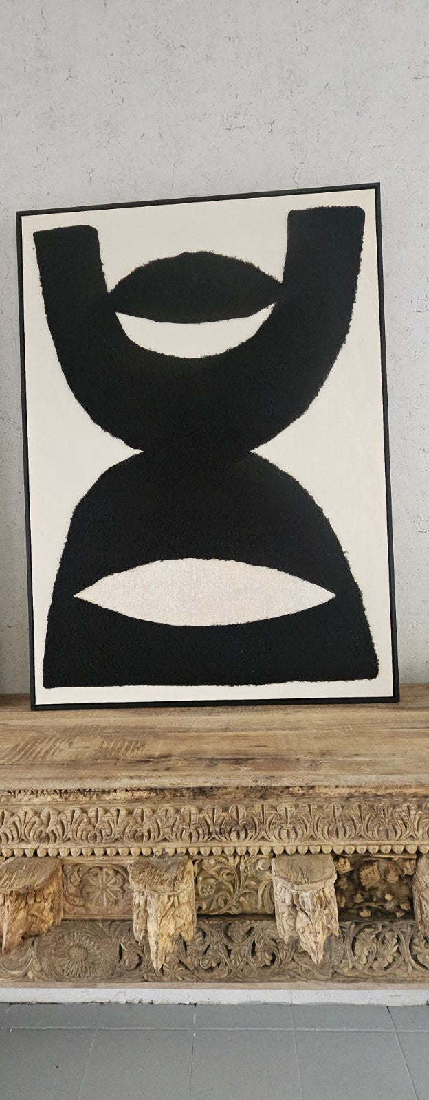 BLACK AND WHITE CANVES 146cm