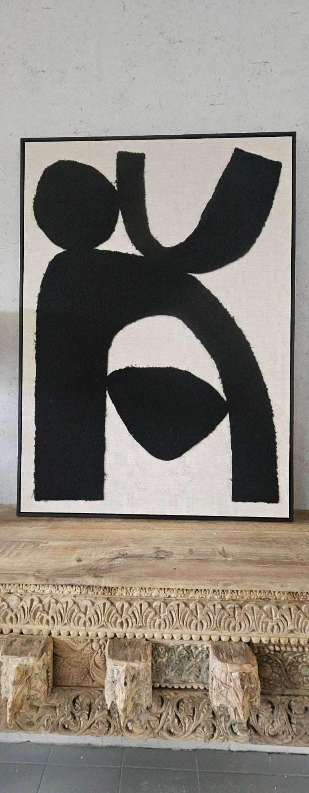 BLACK AND WHITE CANVES 146cm