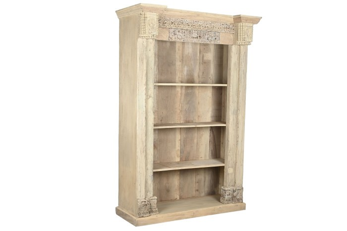 РЪЧНО ИЗРАБОТЕНА УНИКАЛНА ЕТАЖЕРКА ОТ ТИКОВО ДЪРВО 150 см