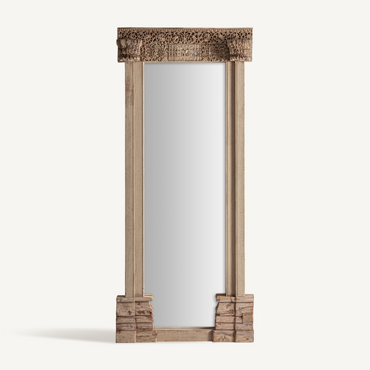UNIQUE TEAK WOOD MIRROR 205cm