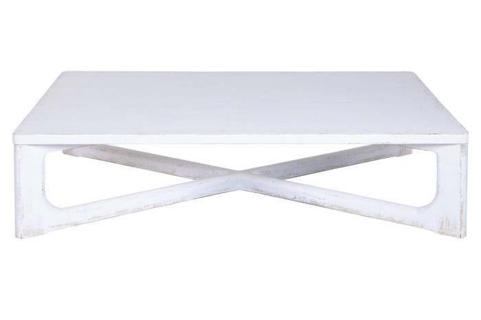 SOLID ELM WOOD COFFEE TABLE OLMA 170 cm