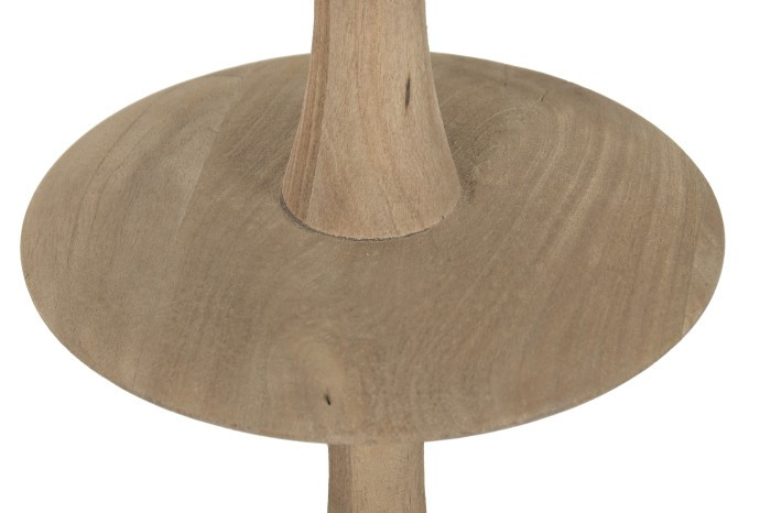 ПОДОВА ЛАМПА ОТ СКУЛПТУРНО МАНГОВО ДЪРВО И ЛЕН