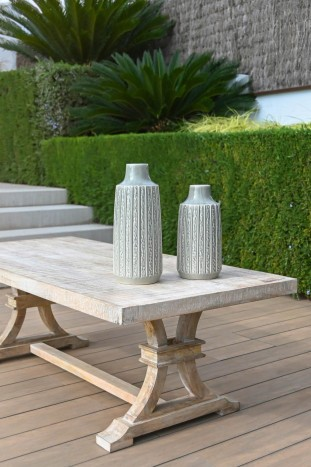 MANGO WOOD DECAPE DINING TABLE 200cm