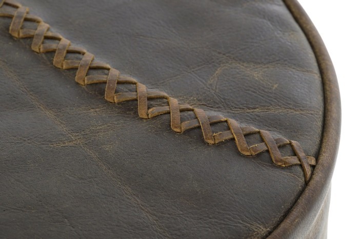 INDUSTRIAL LEATHER  BAR CHAIR