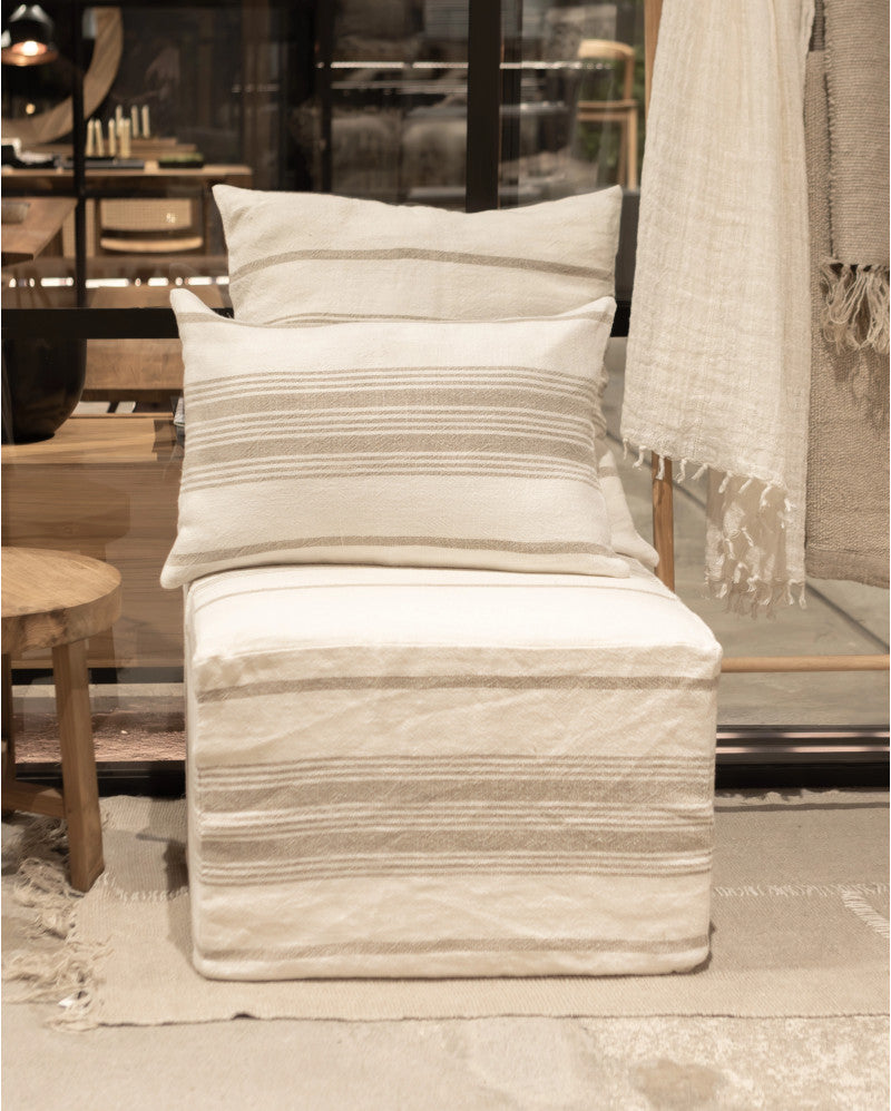ZIP CUSHION LINEN COVER 60/60