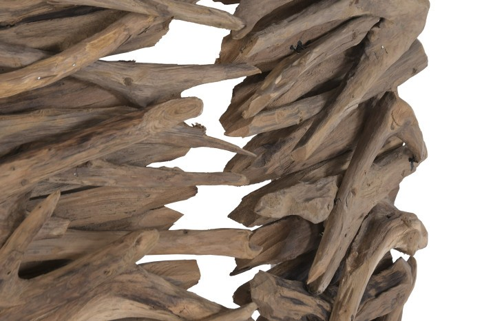 RECYCLE TEAK WOOD WALL LAMP