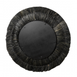 BLACK RAFFIA MIRROR