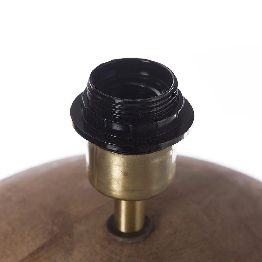 ROUND WOODEN LAMP STAND