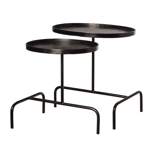 OVAL IRON TABLE SET*2